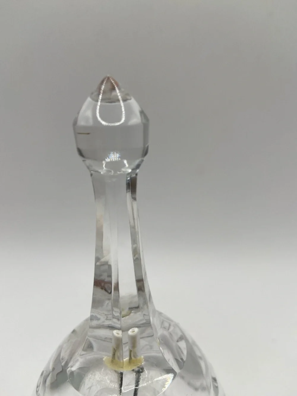 Vintage Atlantis Clear Full Lead Crystal Dinner Bell - Picture 5 of 6